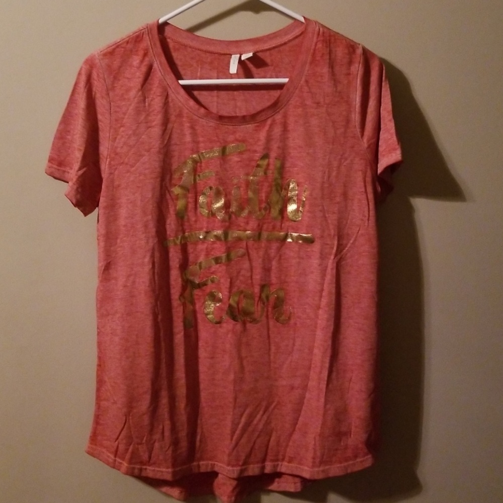 Faith over Fear burnout tee